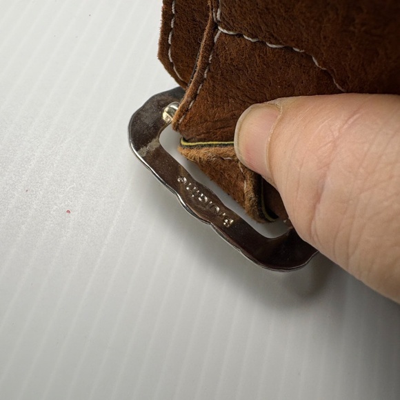 Brulaine 3 Brazilian Buckles Leather Belt 37 in Horses/Western/Equestrian/Cowboy - Picture 6 of 16